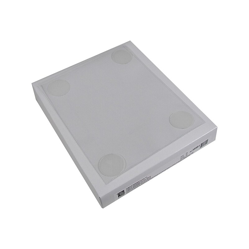 C-Line Cubicle Keepers Polypropylene File Pockets, Clear, 25/Box (CLI38991) image 1