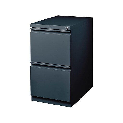 Staples 2Drawer Vertical File Locking, Charcoal, Letter, 19.