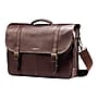 Samsonite Flapover Case Double Gusset Laptop Notebook, Brown Leather(45798-1139)~#|#~sp41687862_sc7