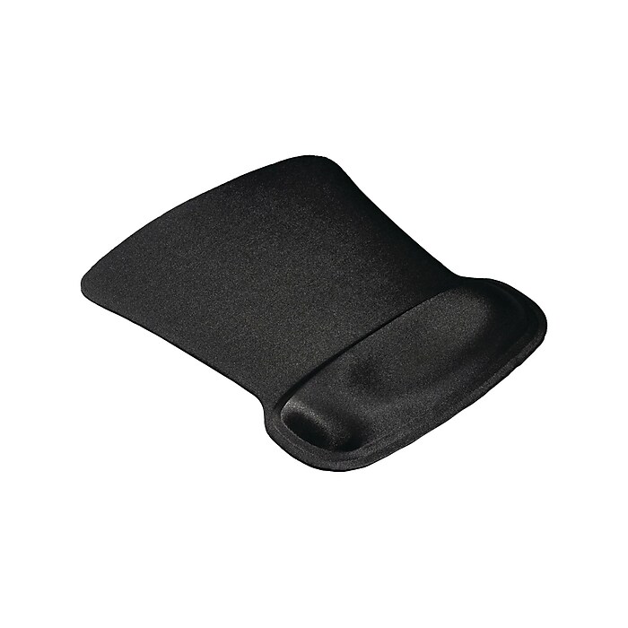Allsop Ergoprene Gel Mouse Pad/Wrist Rest Combo, Black (30191