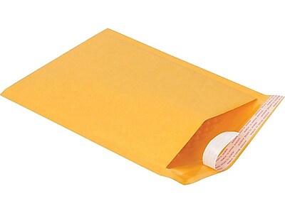 5"W x 10"L Peel & Seal Bubble Mailer, #0, 25/Carton (51574-CC)