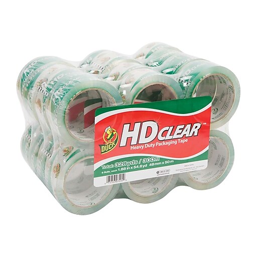 Shop Staples for Duck® CrystalClear Packing Tape, 1.88" x 54.6 yds, 24