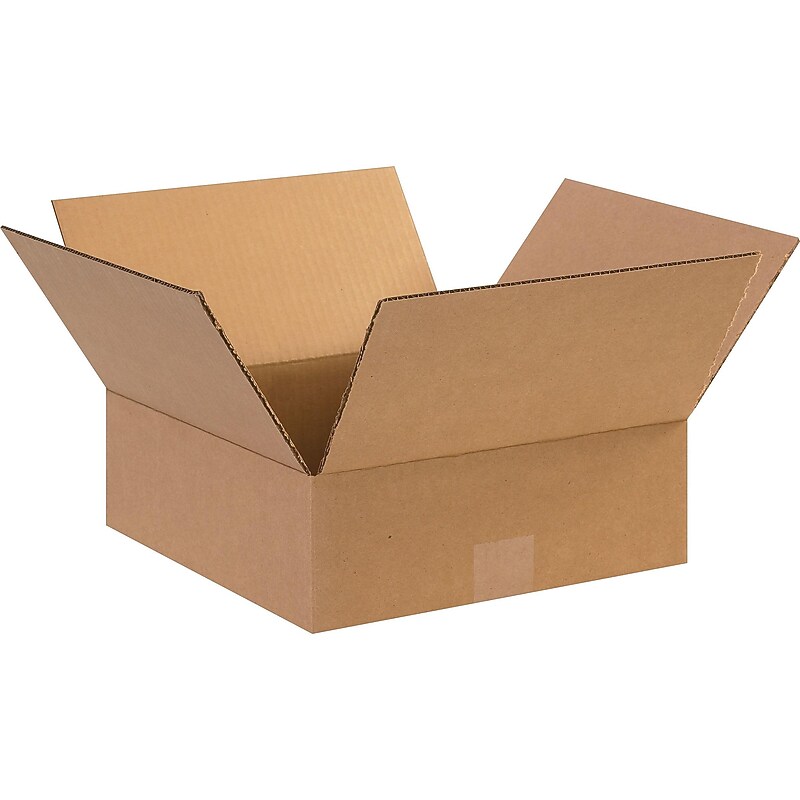 12" x 12" x 4", 32 ECT, Shipping Boxes, 25/Bundle (CW57276U) image 1