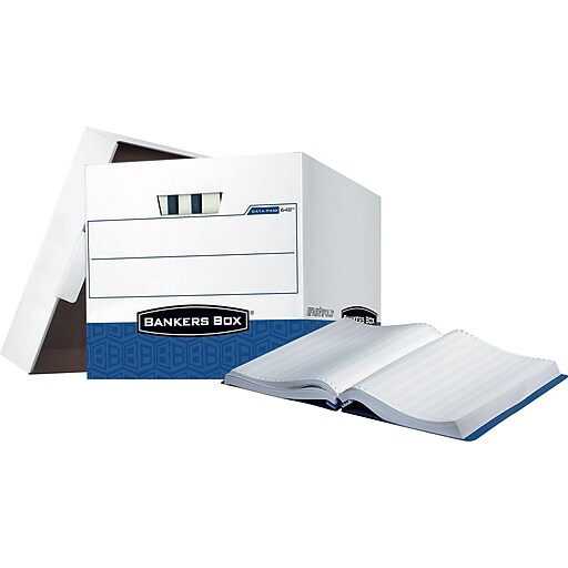 Bankers Box DataPak HeavyDuty Corrugated File Storage Boxes, LiftOff