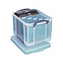 Really Useful Box 32 Liter Snap Lid Storage Bin, Clear, 3/Pack (32LC-PK3C)~#|#~sp41688132_sc7