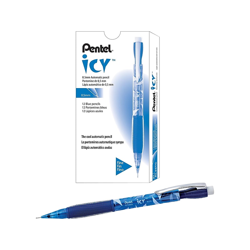 Pentel Icy Mechanical Pencils, 0.5mm Lead, Dozen (AL25TC) image 1