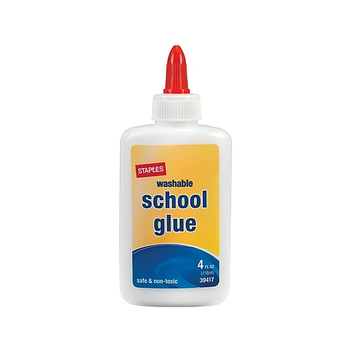 Staples School Permanent Glue, 4 oz. (39417)