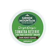 Green Mountain Sumatra Reserve Coffee, Keurig® K-Cup® Pods, Dark Roast, 96/Carton (GMT4060CT)