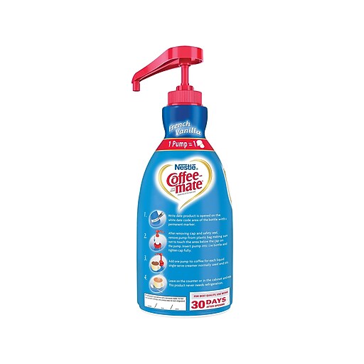 Nondairy, no refrigeration Coffeemate Liquid Coffee Creamer 1.5 li