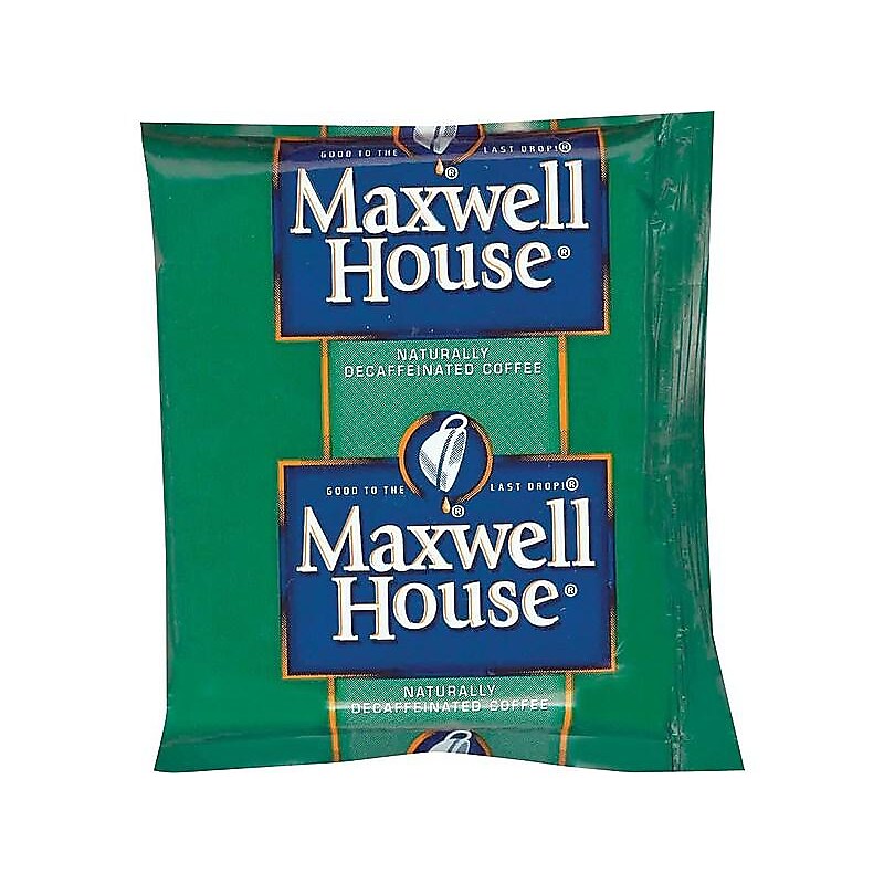 Maxwell House Arabica Decaf Ground Coffee, Medium, 42/Carton (390390) image 1