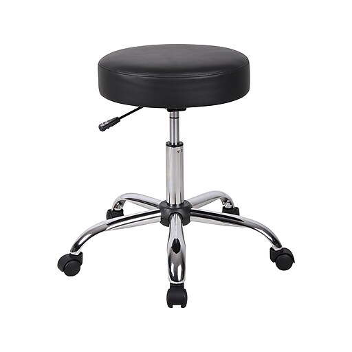 Boss Be Well Armless Medical Spa Professional Stool, Vinyl, Black (B240 ...