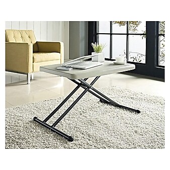 Staples Personal Folding Table, 25.5"L x 17.8"W, Gray (79143)