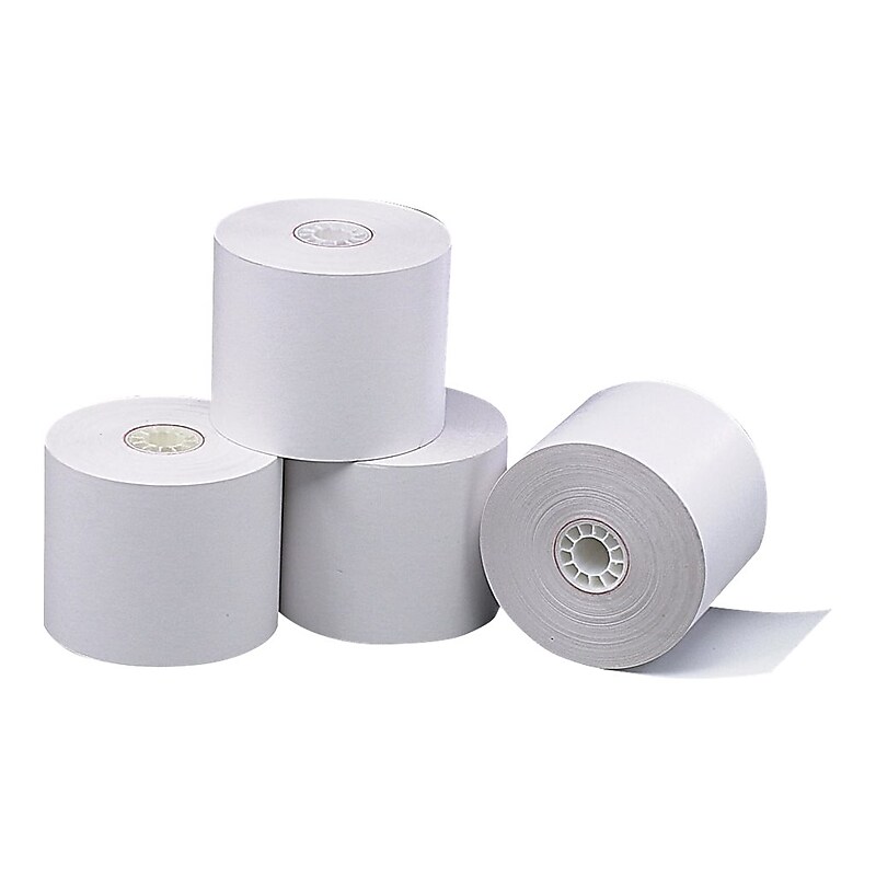 Staples Thermal Cash Register/POS Rolls, 3 1/8" x 273', 50/Carton (18297-CC) image 1