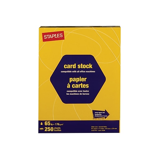Sunburst Yellow Card Stock - 8 ½ x 11 65lb Cover