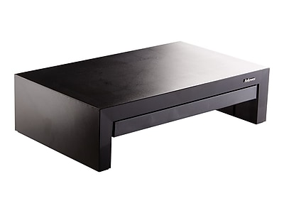 Fellowes Designer Suites Adjustable Monitor Riser, Up to 32″ Monitor, Black  (8038101) Simolary simolary.com