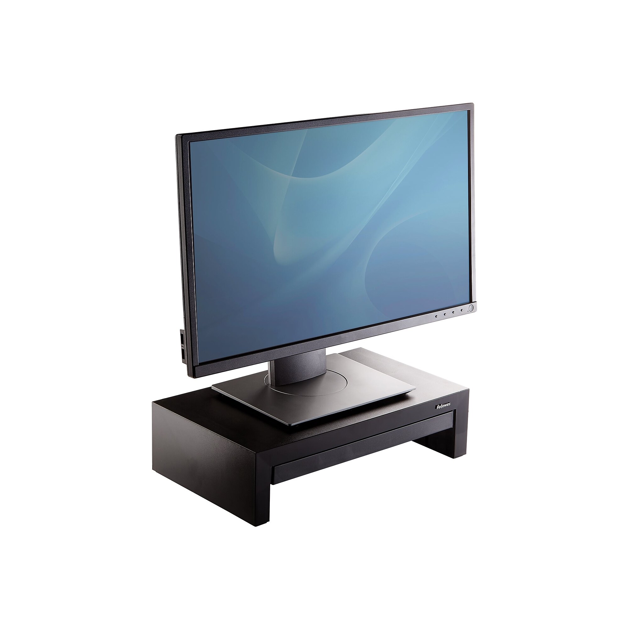 Fellowes Designer Suites Adjustable Monitor Riser, Up to 32″ Monitor, Black  (8038101) Sansujyuku sansujyuku.com