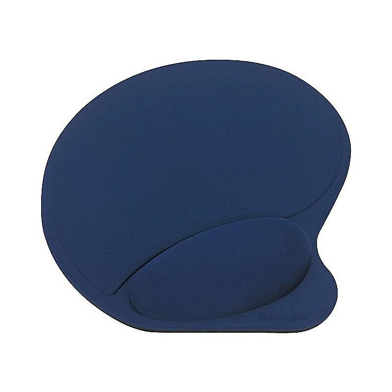 Kensington Wirst Pillow Foam Mouse Pad/Wrist Rest Combo, Non-Skid Base, Blue (L57803USF) image 1