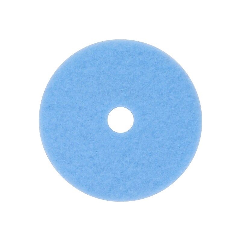 3M 27" Burnish Floor Pad, Sky Blue, 5/Carton (305027) image 1