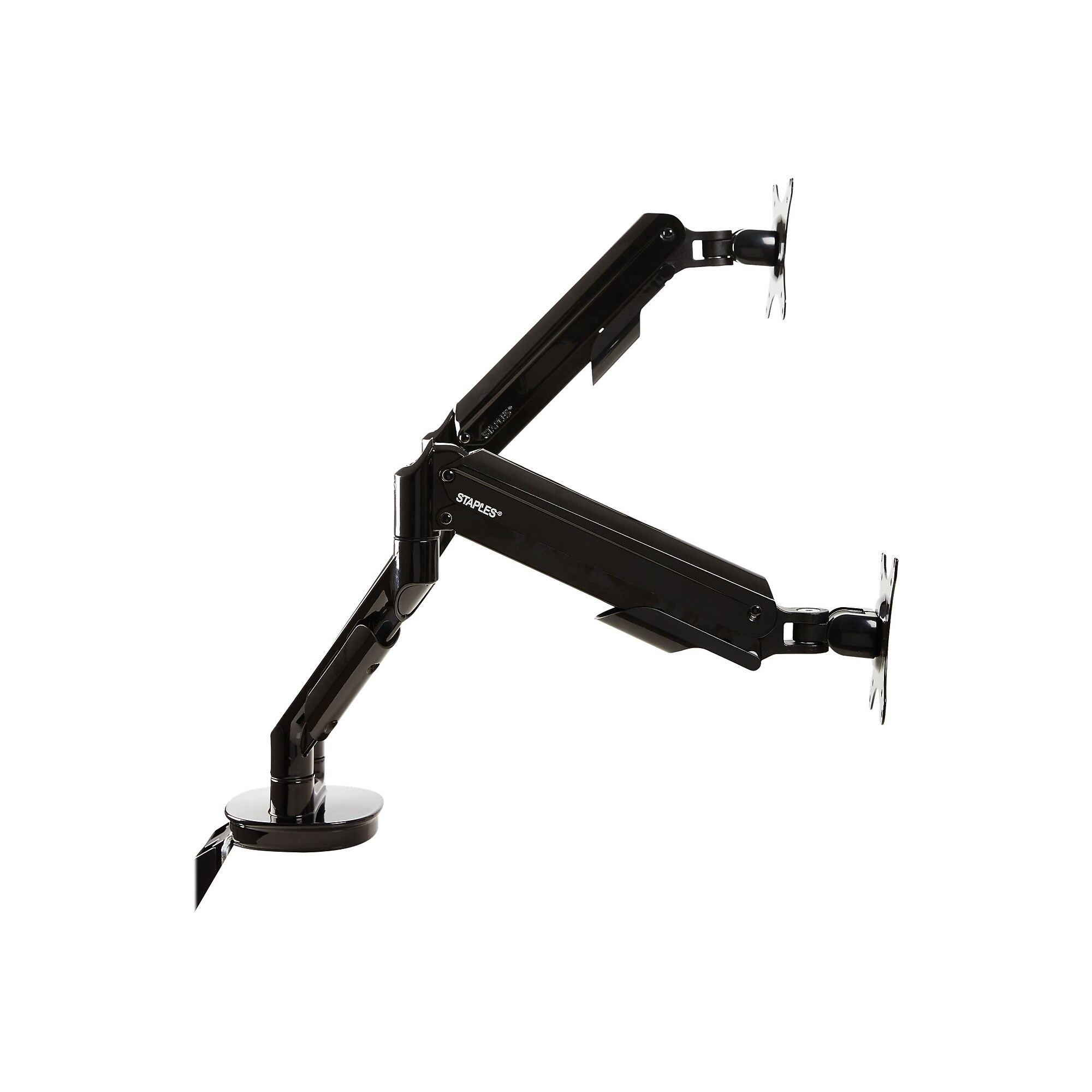 Staples Dual Monitor Arm – Adjustable Desk Mount for Computer Screens up to 30″, Black Simolary simolary.com 6