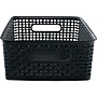 Advantus Weave Plastic Bin, Black, 2/Pack~#|#~sp41694229_sc7