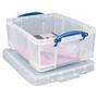 Really Useful Box 17 Liter Snap Lid Storage Bin, Clear, 4/Pack (17LC-PK4C)~#|#~sp41694233_sc7