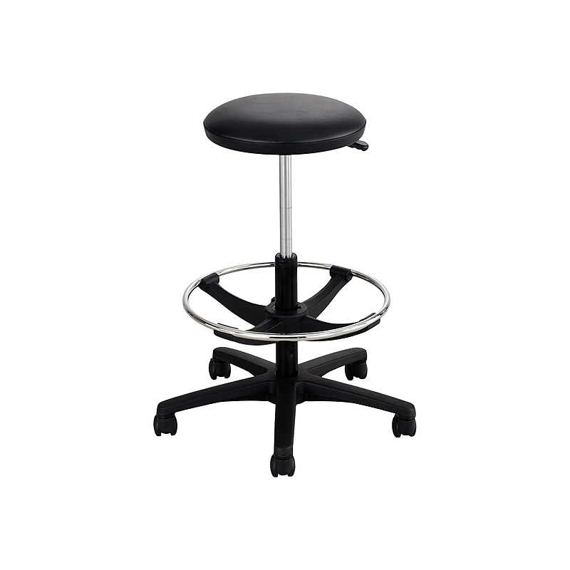 Safco 32" Lab Stool, Black (3436BL) image 1