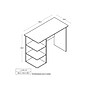 Easy 2 Go 40"W Student Desk with Bookcase, Dark Wood (WE-OF-0146-CC)~#|#~sp41694353_sc7