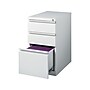 Staples 3-Drawer Mobile Vertical File Cabinet, Letter Size, Lockable, 27.75"H x 15"W x 23"D, Light Gray (ST60427-CC)~#|#~sp41694379_sc7