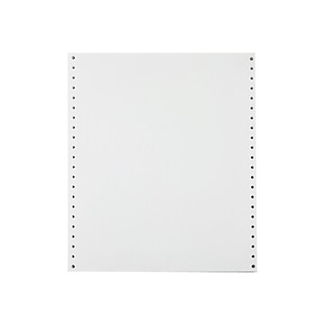 Staples Continuous Paper, 9.5" x 11", 20 lbs., White, 2500 Sheets/Carton (27125/177154)