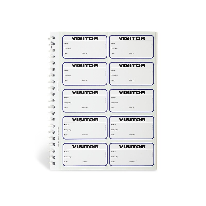 IDville Visitor Sticker Name Tags/Labels, White, 150/Box (134678231) image 1