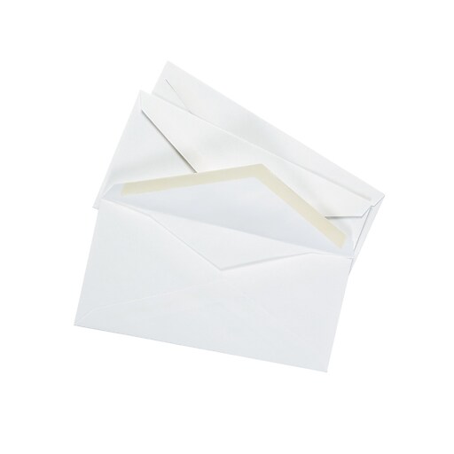 Staples Gummed 9 Business Envelopes, 3 7/8" x 8 7/8", White, 500/Box