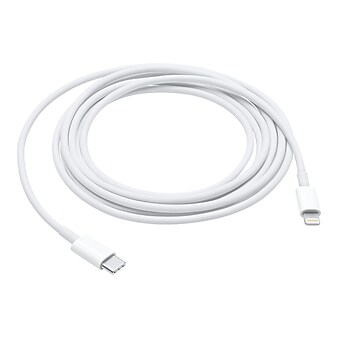 Apple 6.6' USB-C Male/Lightning Male, White (MKQ42AM/A)