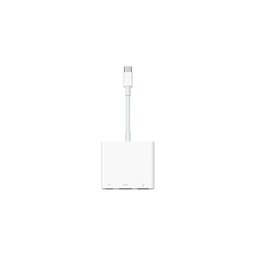 Apple USB-C USB-C/HDMI/USB Adapter, Male to Female, White (MJ1K2AM/A) |