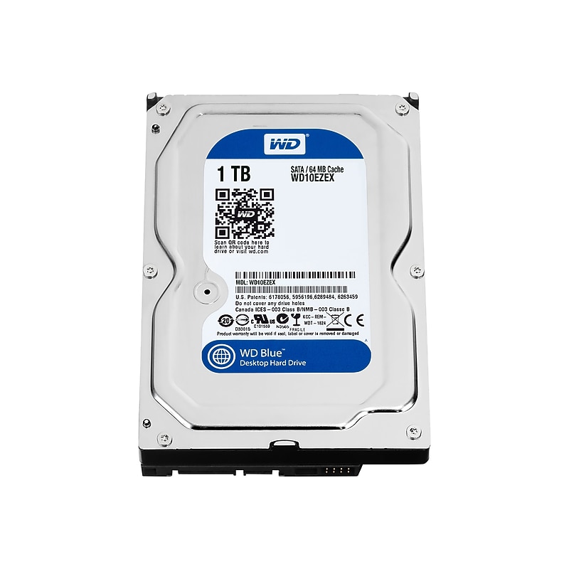 WD Blue 1TB 3.5" SATA Internal Hard Drive (WD10EZEX) image 1