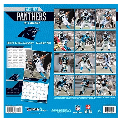 carolina panthers desk calendar
