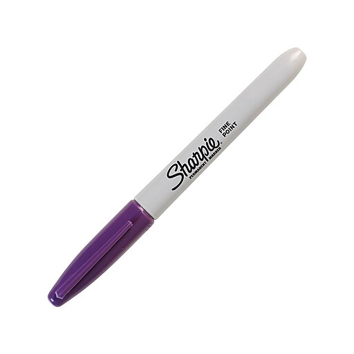 Sharpie Permanent Marker, Fine Tip, Purple (30008) Staples