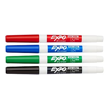 Expo Set Dry Erase Markers, Fine Point, Assorted, Starter Set/Kit (80675)