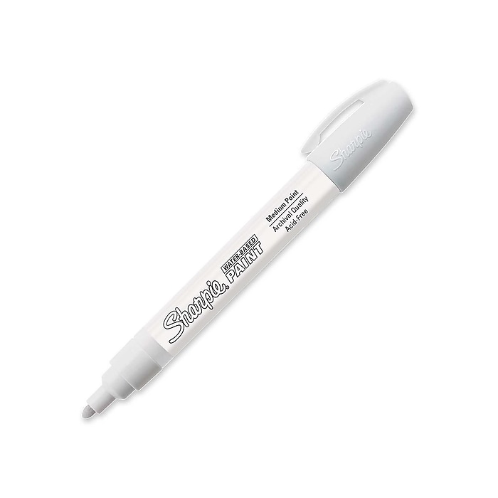 4 MARKERS: Sanford Sharpie Poster-Paint Markers White Medium