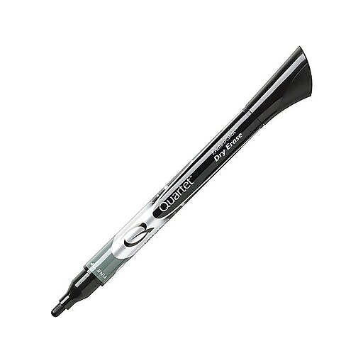 Quartet® EnduraGlide™ Fine Tip DryErase Markers, Black, Dozen at Staples