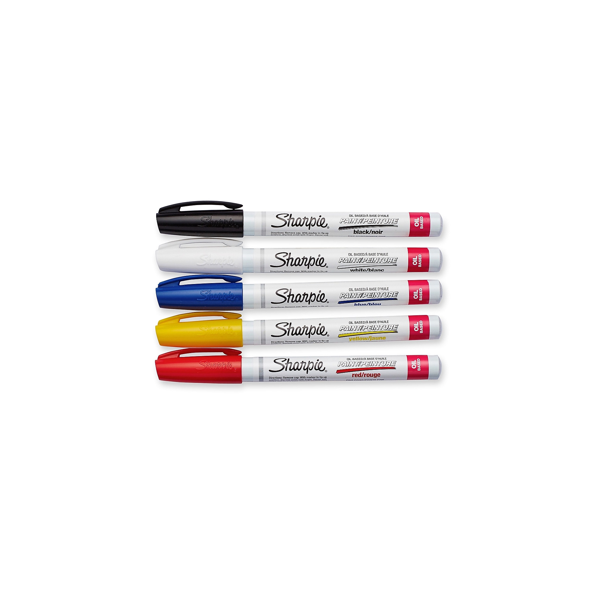 Sharpie Oil-Based Paint Markers, Fine Tip, Assorted Colors, 5/Pack (37371) Sansujyuku sansujyuku.com