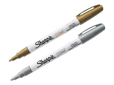 silver sharpie pens
