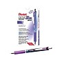 Pentel EnerGel Deluxe RTX Retractable Gel Pens, Medium Point Needle Tip, Purple Ink, 12/Pack (BLN77-V)~#|#~sp41816696_sc7