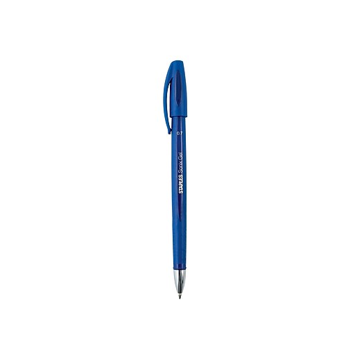Staples Sonix Gel Pens, Medium Point, Blue Ink, Dozen (PL0000869) at