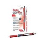 Pentel EnerGel RTX Retractable Gel Pens, Needle Tip Medium Point, Red Ink, 12/Pack (BLN77-B)~#|#~sp41816766_sc7