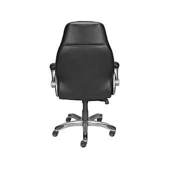 Staples Torrent Bonded Leather Manager Chair, Glossy Black (51283-CC)
