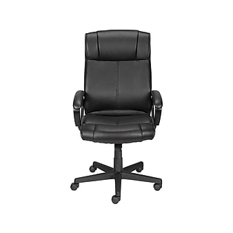Staples Turcotte Luxura Faux Leather Computer and Desk Chair, Black (61303-CC)