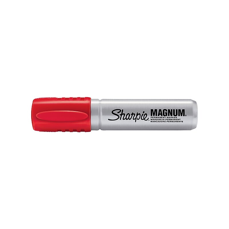 Sharpie Magnum Permanent Marker, XL Chisel Tip, Red (44002) image 1