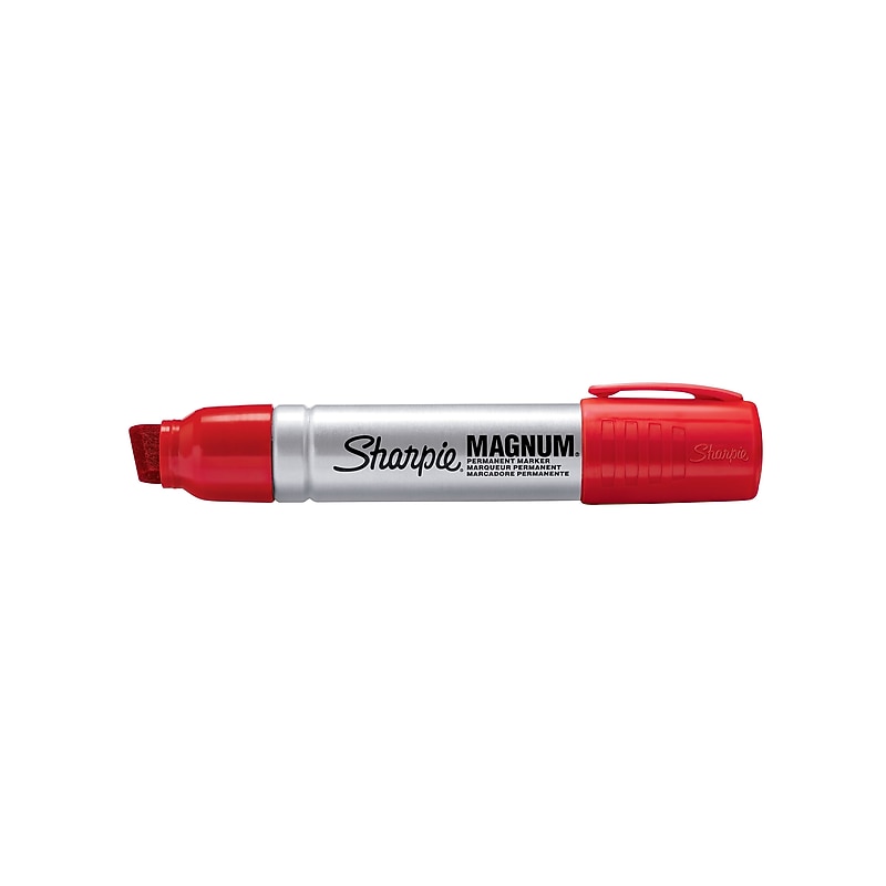 Sharpie Magnum Permanent Marker, XL Chisel Tip, Red (44002) image 1