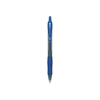 Pilot G2 Retractable Gel Pens, Fine Point, Blue Ink, Dozen (31021)