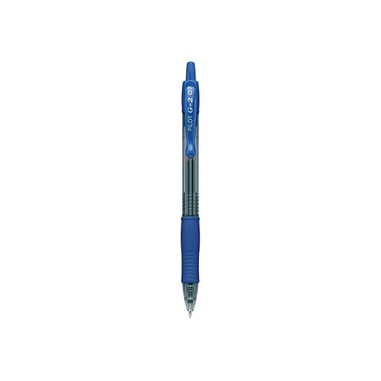 Pilot G2 Retractable Gel Pens, Fine Point, 0.7mm, Blue Ink, Dozen (31021)~#|#~sp41817060_sc7